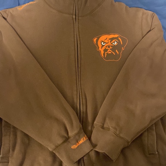 Cleveland Browns Miychell & Ness Full zip up hoodie - Picture 3 of 7
